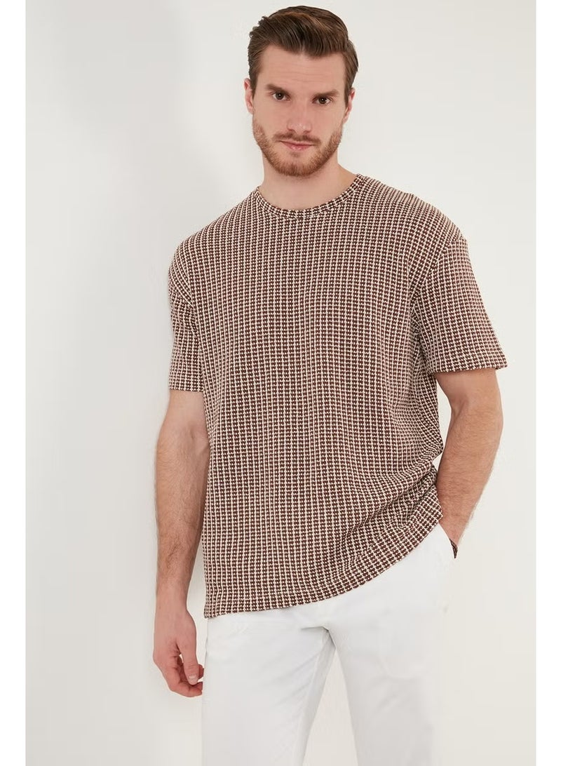 Buratti Cotton Regular Fit Crew Neck T Shirt Men's T Shirt CF24S218033 - Image 2